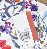 Andie The Amalfi One Piece Scoop Neck Swimsuit Botanical Floral White Multi XS