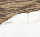 Adrianna Papell Bell-Sleeve Crepe Blazer Pullover Tuxedo Top White 8