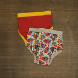Marvel Lot of 2 Boys Superhero Briefs Underwear Gray / Red 6