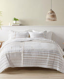 Ink+ivy Salar 3-Piece Printed Cotton Quilt Set Shams Natural King / Cal King