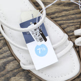 Universal Thread Womens Louie Strappy Slide Sandals Cream Off White 7.5M