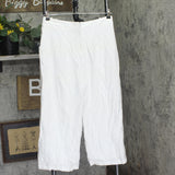 City Studio Juniors Lined Wide Leg Back Zip Side Pocket Dress Pants White 11