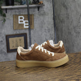 Dr. Scholls Womens Madison Lace Sneaker Low Top Lace Up Dark Honey Brown 6.5M