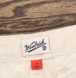 Woolrich X TGT Mid-Rise Straight-Leg Slouchy Cargo Twill Pants Cream Off White S