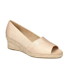 Easy Street Womens Jasper Wedge Sandal JASPR Natural Thai Silk Brown 8W