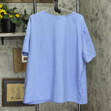 Scrubstar Womens V-Neck Short Sleeve Scrub Top 166fe5b631995c Blue M