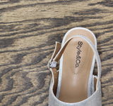 Style & Co. Womens Selbiee Slingback Dress Sandals 10019109300 Silver Gray 6.5M