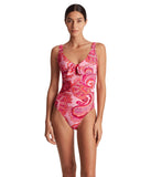 Provence Paisley Underwire One-Piece Swimsuit Pink Multi 16