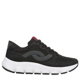 Ryka PodFlow Retro Mesh Walking Shoes Low Top Lace-Up J5714M1 Black 9W