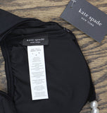 Kate Spade Womens String of Pearls Crop Bikini Swim Top S20487 Black L