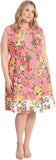 London Times Women's Perfect Versatile Scuba Crepe Fit & Flare Dress T6720M