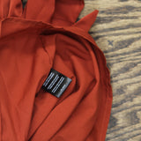 Tahari ASL Womens Collared Long-Sleeve Wrap Dress DEM401-T4 Brick Red Orange 4