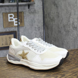 Vintage Havana Womens Judith Lace Up Low Top Sneakers JUDITH White / Gold 11M