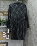 DKNY Embellished Plaid-Print Long-Sleeve Jacket Dress Pine Green / Multi 14