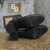 A New Day Celaena Block Heel Mesh Boots 94568457 Black 7.5M