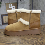 Universal Thread Luma Shearling-Lined Platform Boots 94661329 Brown 9M