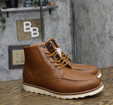 Goodfellow & Co Mens Niles Mock Toe Boots 90971861 Cognac Brown 8