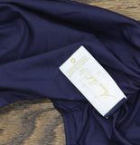 Anne Cole High-Waist Shirred Convertible Bikini Bottom MYPB36001 Navy Blue 16W