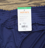Warner's No Pinching No Problems Dig-Free Comfort Waist Panty 5609J Navy Blue L
