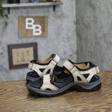 Ecco Adjustable Strappy Sandals Ice White / Black Multi US 5M-5.5M (EUR 36)