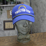 Twisted Tea Mens Lightweight Mesh Back Rope Snapback Baseball Hat Blue One Size
