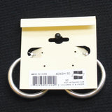 Ear Sense Fashion Hypoallergenic Hoop Earrings Silver Gray 1.25"