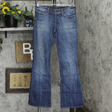 Citizens of Humanity  Ingrid #002 Stretch Low Waist Flair Jeans Washed Blue 27