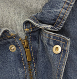 Universal Thread Womens Relaxed Bomber Denim Jacket Trucker Medium Wash Blue 2XL