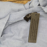 Belldini Size Rhinestone-Trim Belted Duster Cardigan Sweater Chambray Blue 1X