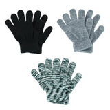 Polar Extreme Boys 3-Pair Magic Knit Gloves Set 93996107 Gray Multi FM