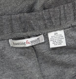 Hasting & Smith Elastic Waist Knit Stretch Side Pocket Dress Pants Gray 2X