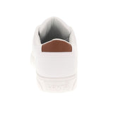 Levi's Mens Jeffrey Synthetic Leather Casual Lace Up Sneaker White 10M