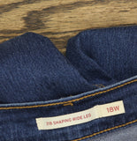 Levi's Womens 318 Shaping Wide-Leg Jeans 0033F0000 Clever Girl Blue 18W