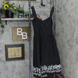 Ann Taylor Loft Womens Lined Sleeveless Embroidered Dress 16675190fa4fc9 Black 2