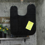 Garland Rug Gramercy Washable Bath Rug Set Mat BA360W2P6415 Black 2 Piece