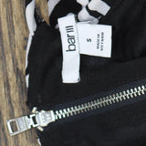 Bar III Womens Lined Printed Zip-Back Tank Top Zebra Black Multi S