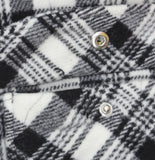 Woolrich X TGT Pattern Quilted Snap Closure Jacket Shacket Black / White 2XL