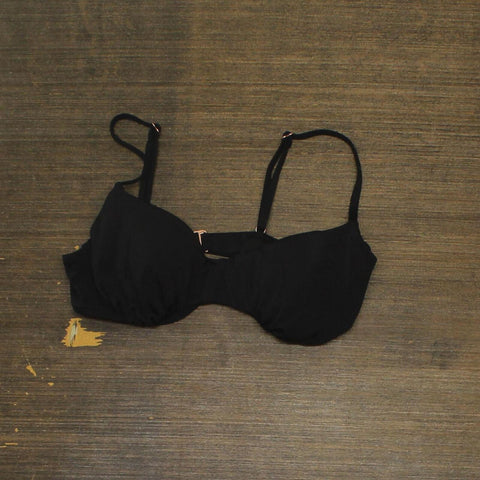 Shade & Shore Womens Underwire Bikini Swim Top 166755139257b7 Black 36B