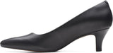 Clarks Womens Linvale Jerica Pump Heeled Shoes 26137208 Black Leather 8M