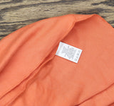 G.I.L.I. Womens Sleeveless Asymmetric Hem Knit Dress with V-neck Orange M