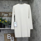B. Darlin Juniors Long Sleeve Bodycon Dress X23AT42E Off White L
