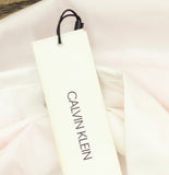 Calvin Klein Long-Sleeve High-Low Button-Front Shirt W5TA0580 White / Gold 2X