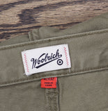 Woolrich X TGT Straight Fit Cargo Twill Jeans Pants Olive Green 42x32