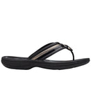 Clarks Womens Breeze Coral Thong Sandals Black / Brown 10M