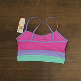 Salt + Cove Juniors Colorblocked Midkini Swim Top 807147 Pink Multi S