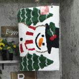 Avanti Snowman Christmas Bath Rug Mat 14172J WHT White 20x30