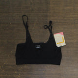 Yummie Womens Convertible Scoop Neck Bralette Bra YD5-011 Black S/M