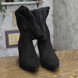 A New Day Womens Faux Suede Justice Boots 94568849 Black 6.5M