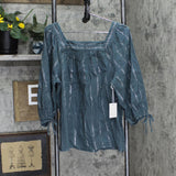 Lc Lauren Conrad Women's Squareneck Volume-Sleeve Top WL11W015RN2