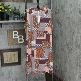 Ny Collection Petite Size Sleeveless Keyhole Dress with Hardware PITD2288